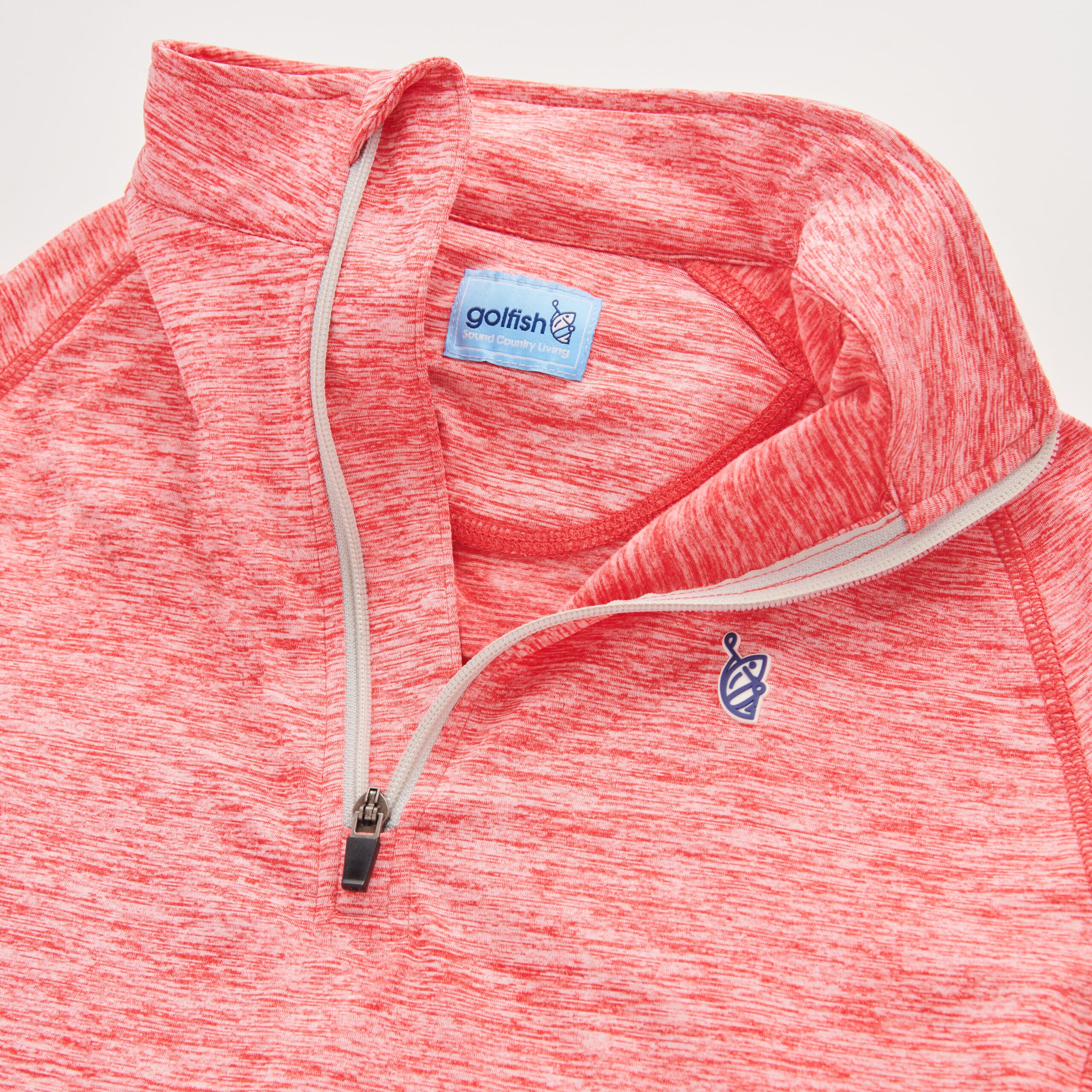 Golfish 1/4 zip in red